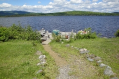 grants-camps-sporting-camp-cabin-kunin-dock-rangeley-maine