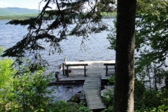 grants-camps-sporting-camp-cabin-bago-dock-rangeley-maine
