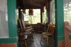 grants-camps-sporting-camp-cabin-bago-porch-rangeley-maine