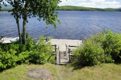 grants-camps-sporting-camp-cabin-crowsnest-dock-rangeley-maine