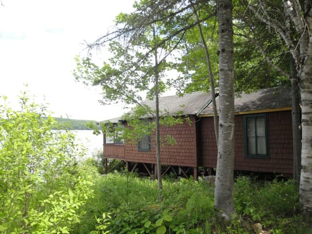 Grants Camps Sporting Camp Cabin Woodside Outside Rangeley Maine